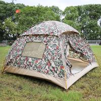 Red Camouflage Oxford Quick Support Tent 205B