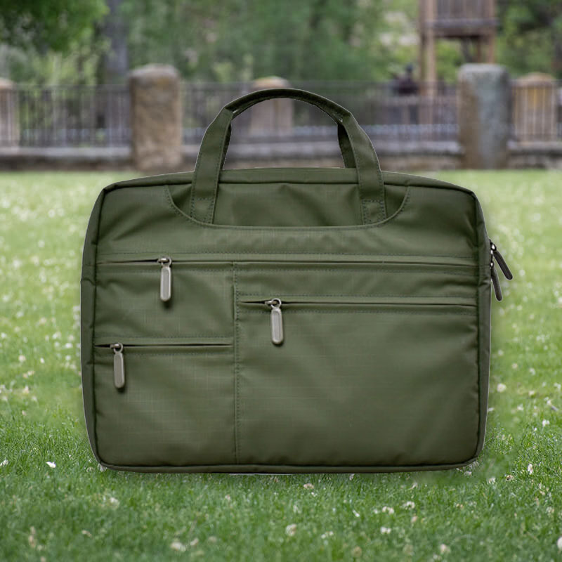 Military Green Portable File Bag Laptop Bag/Briefcase